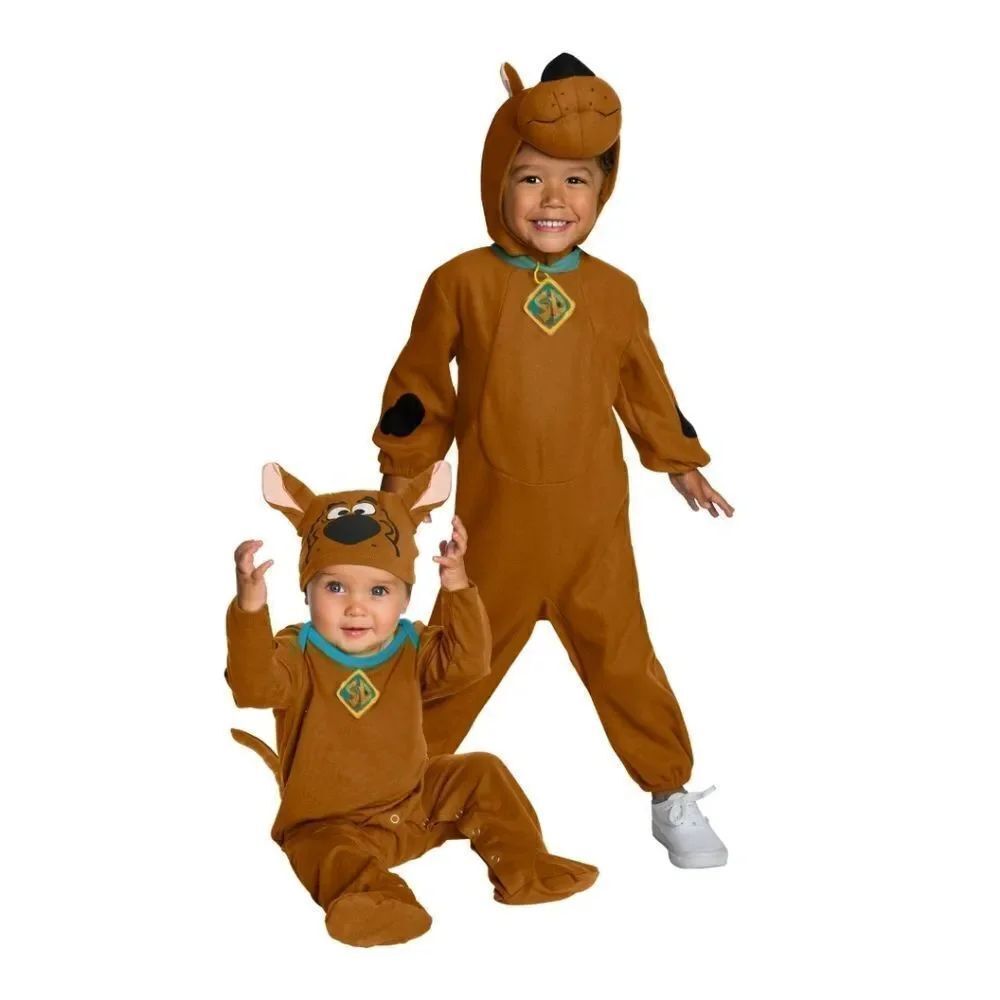 Nwt Scooby-Doo Toddler Costume For Boys or girls With Holographic Dog Tag